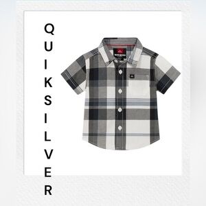 Quiksilver Infant Plaid Button-Up Shirt – Size 12M